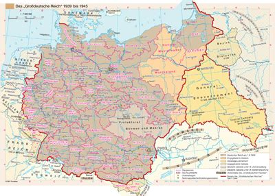 (weitergeleitet von deutsches reich 1933 bis 1945). Das Großdeutsche Reich 1939 bis 1945 - Wenschow Wandkarten