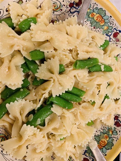 Sugar Snap Pea And Parmesan Farfalle Pasta — Cobis Kitchen