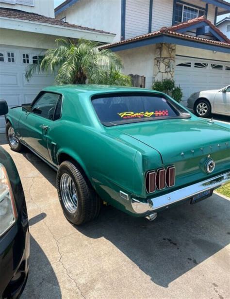 1969 Ford Mustang Coupe Green Rwd Automatic For Sale