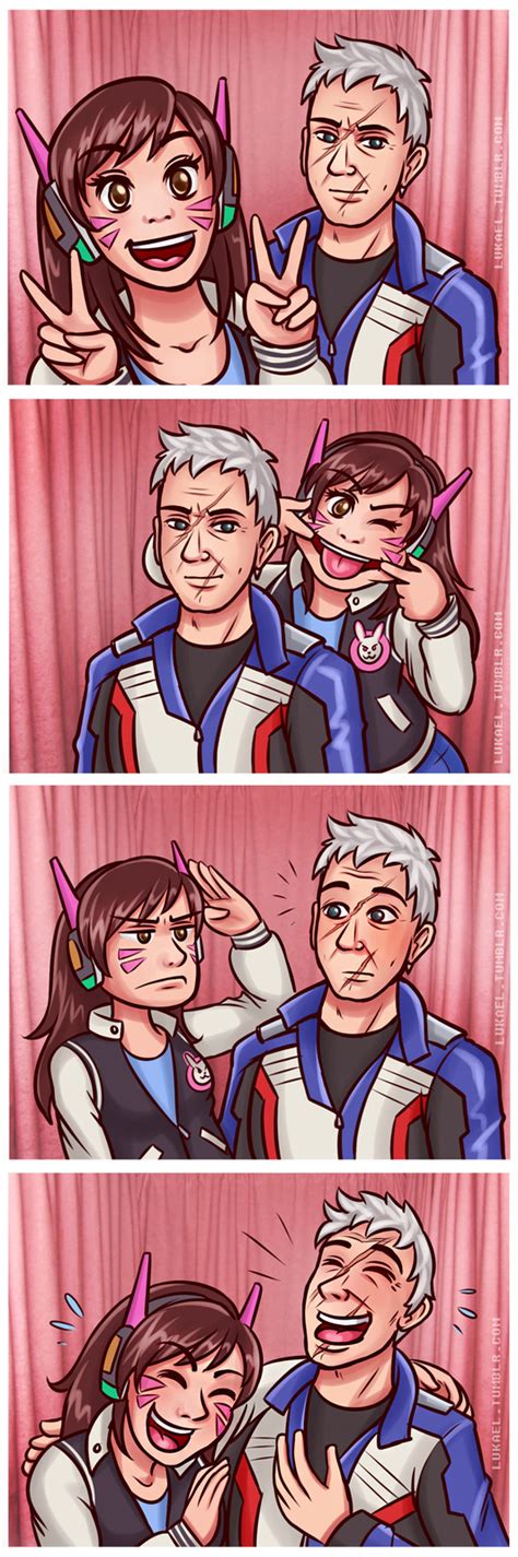 Dad 76 And Dva At The Photobooth Overwatch Know Your Meme
