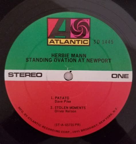 herbie mann standing ovation at newport atlantic 1965 vinyl lp record ebay