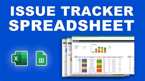 How To Create An “issue Tracker” Template In Excel Bug Tracker Project