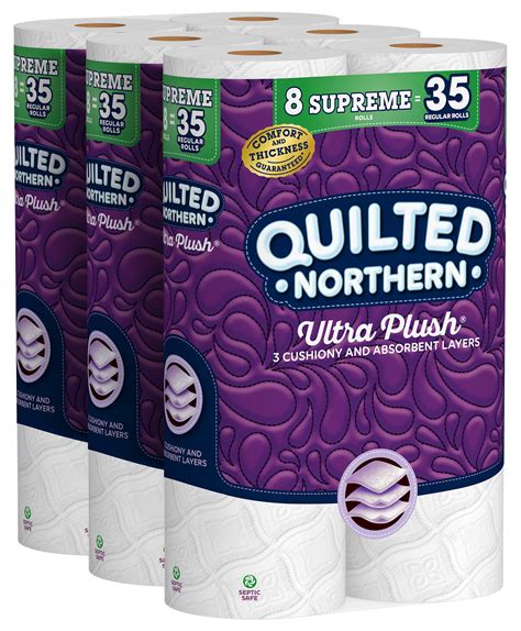 Quilted Northern Ultra Plush Toilet Paper 24 Supreme Rolls 105