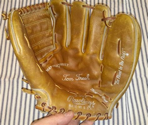 Tom Tresh Rawlings G900 Paul Bunyan Leather Front Rawlings Baseball