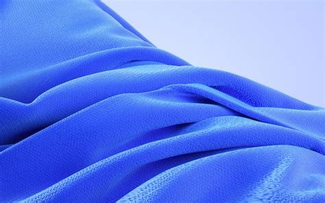 Premium Photo 3d Rendering Illustration Of Soft Cloth Blue Material