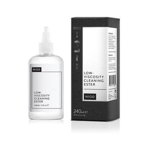 Niod Low Viscosity Cleaning Ester 240ml Cosmetic Packaging Design