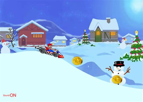 Most of the modes from mario kart have been included: Play Mario Christmas Kart - Free online games with Qgames.org