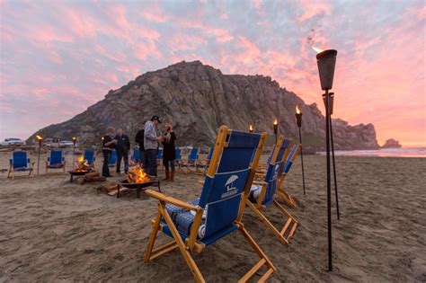 Surprise Beach Birthday Party Bonfires And Tiki Torches At Morro Rock