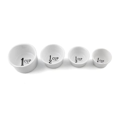 White Ceramic Measuring Cups S4