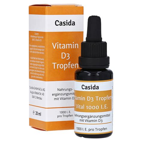 In der regel wird es empfohlen, eine kleinere dosis zu kaufen. VITAMIN D3 TROPFEN Vital 1000 I.E. Öl 20 Milliliter online ...