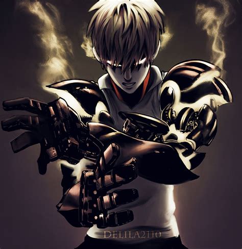 one punch man genos by delila2110 arte de anime one punch man y chicos anime guapos