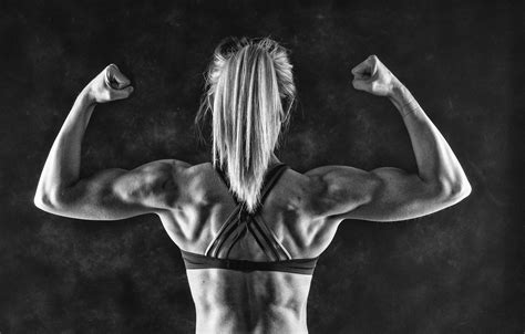 Wallpaper Woman Muscle Back Bodybuilder Images For Desktop Section
