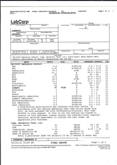 Fill drug test results form, edit online. Pin on Sample Medical Chart