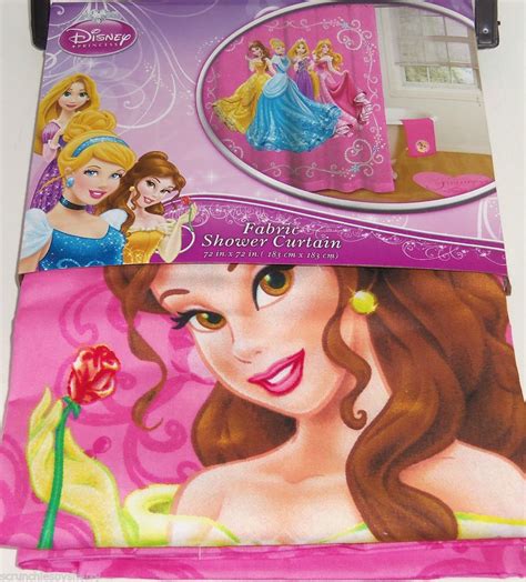 Disney Princess Fabric Shower Curtain Belle Cinderella