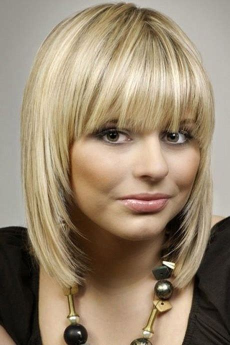 Bob haircuts are timeless and classic, and never go out of fashion. Medium haircuts with fringe