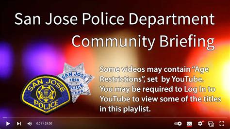 critical incident community briefings san jose police department ca