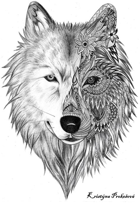 Livre de coloriage pour adultes avec coloriage mandala animaux adulte tete de lion jecolorie com. Wolf Tattoo Zentalnge Mandala | Wolf tattoos, Wolf tattoo ...