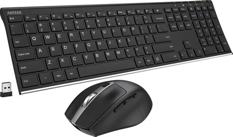 Buy Arteck 24g Wireless Keyboard And Mouse Combo Stainless Steel Ultra