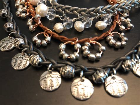 Leather And Beads Necklaces