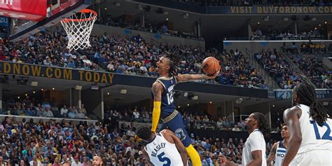 Ja Morant Wasnt Impressed With His Jaw Dropping Dunk On A 6 Foot 4