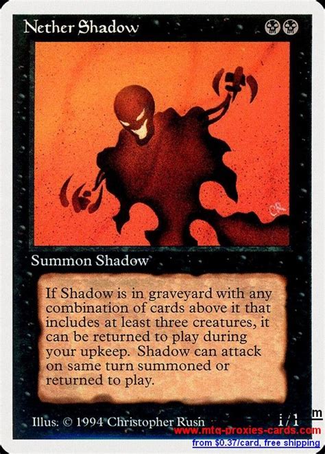 Nether Shadow Xlhq Magic The Gathering Proxy Mtg Proxies Cards Customize From 0 37 Free
