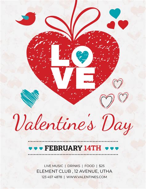 Free Valentines Day Flyer Edit Online And Download