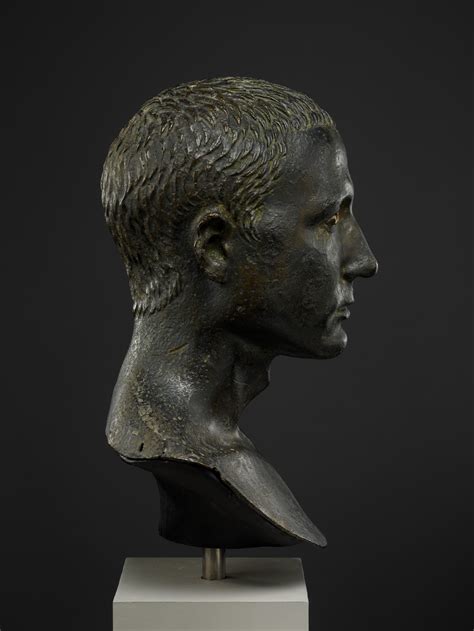 Bronze Portrait Bust Of A Man Roman Late Republican Or Early