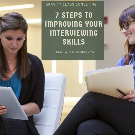 7 Easy Steps To Improve Your Interviewing Skills Gravity Class Consulting