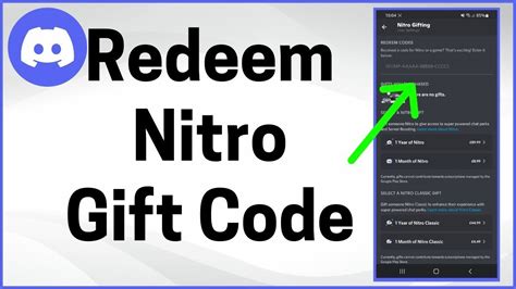 How To Redeem Nitro Gift Codes On Discord Youtube