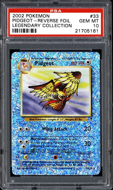 Pidgeot has been featured on 14 different cards since it debuted in the jungle expansion of the pokémon trading card game. Auction Prices Realized TCG Cards 2002 POKEMON LEGENDARY COLLECTION Pidgeot-Reverse Foil Summary