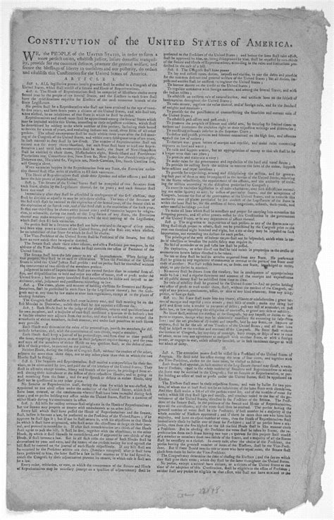 Image 1 Of Constitution Of The United States Of America [with] Ratification Of The