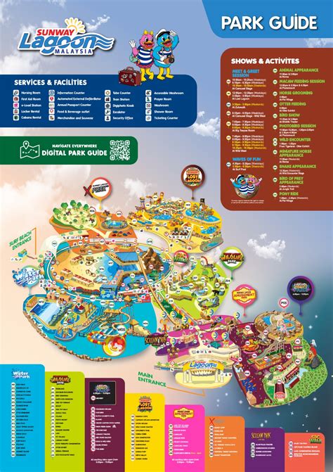 Park Map Sunway Lagoon Theme Park