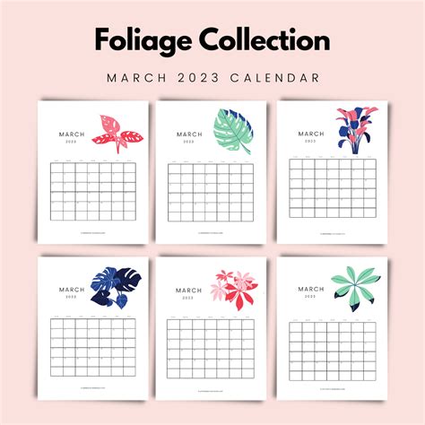 Free March Calendar Printable 24 Cute Designs For 2024