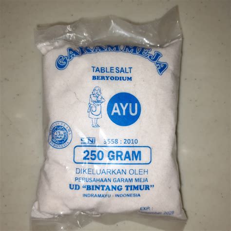Garam Meja Halus Beryodium Halal 250 Gram Cap Ayu Lazada Indonesia