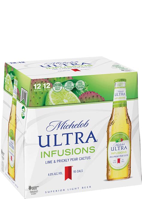 Michelob Ultra Infusions Lime And Prickly Pear Cactus Total Wine And More