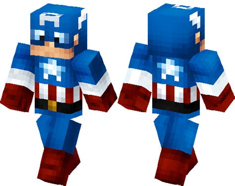 Captain America Minecraft Skin Minecraft Hub