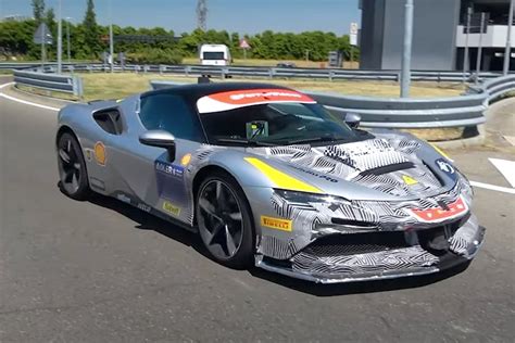 Ferrari SF Versione Speciale Spotted With Racier Bumper And Hood CarBuzz