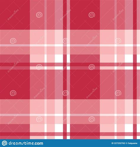 Seamless Red Tartan Patterns Stock Illustration Illustration Of