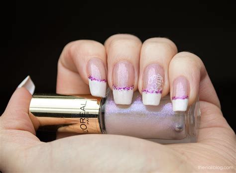 The Nail Blog Classic French Manicure With Glitter