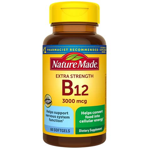 Nature Made Vitamin B 12 3000 Mcg Liquid Softgels Shop Vitamins A Z