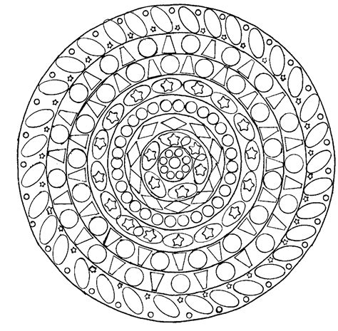 Mandala enfantin  Coloriage Mandalas  Coloriages pour enfants