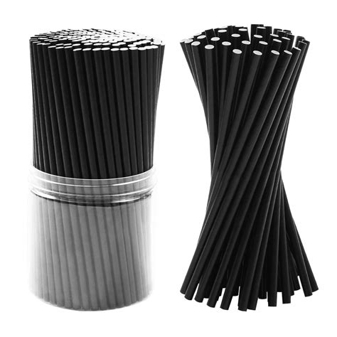 350 Pieces Disposable Paper Straws Biodegradable Environment Friendly