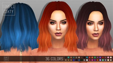 Sims 4 Addict — Simpliciaty Sintiklias Hair S20 Alia