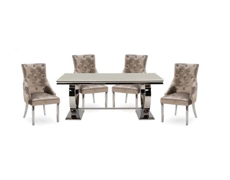 Arianna 180cm Marble Dining Table 6 Chairs New Room Stylenew Room