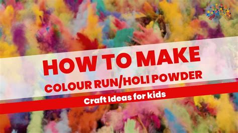 How To Make Colour Run Holi Festival Powder Youtube