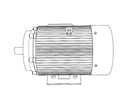 Premium Vector Electric Motor Sketch On White Background Vector