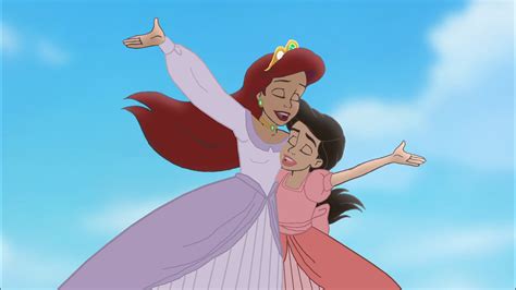 Queen Ariel And Princess Melody Original Recolored Disney Princess