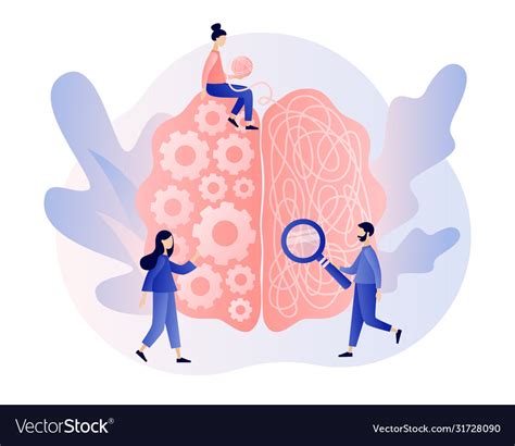 Psychologist Online Human Brain And Psychology Vector Image