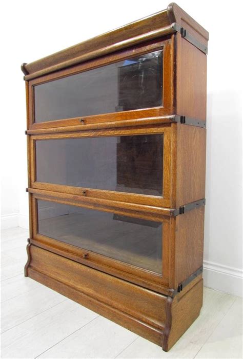Barrister part original globe wernicke or macey bookcase board. Antique Light Oak Globe Wernicke 3 Bookcase Sectional ...