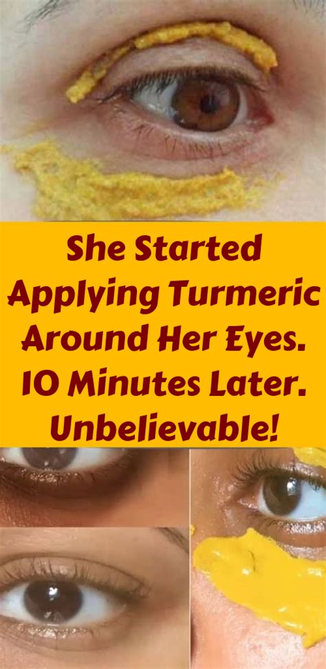 Let Start Slim Today She Started Applying Turmeric Around Her Eyes 10